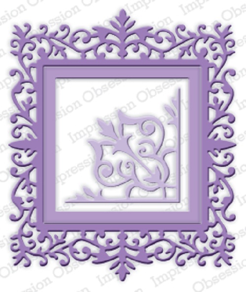 Impression Obsession ORNATE SQUARE FRAME DIE DIE390-ZZ